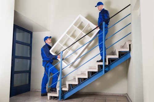 Commercial moving team planning an office relocation in Hillingdon