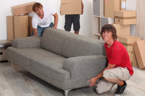 Residential and business items ready for transport in Hillingdon