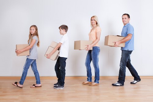 Careful loading of boxes and furniture for a Hillingdon move