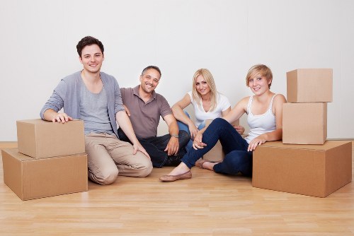 Removal team loading furniture from a Hillingdon property