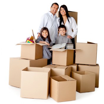 Office moving boxes and equipment prepared for a Hillingdon relocation